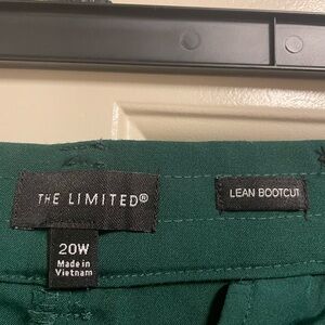 The Limited Green Lean Bootcut Pants